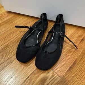 Paige Josie mesh flat in black size 8